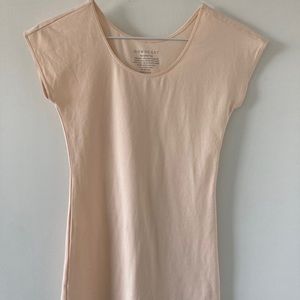 Cream Downeast Cap Sleeve Layering Top